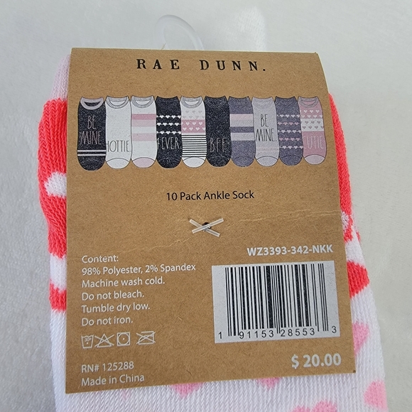 10 Pack of Rae Dunn Ankle Socks - Picture 2 of 15